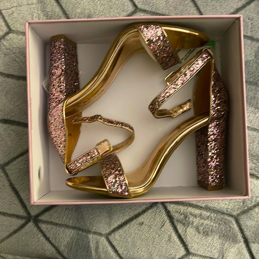 Rose gold heels size 7.5